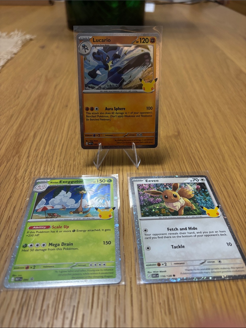 Pokemon 30th Celebration Collection Cosmos Holo Promo Cards Bundle Set of 3